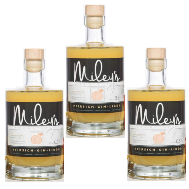 PlanBar Miley's Pfirsich-Gin-Likör (3 x 0,5l) - Versanel -