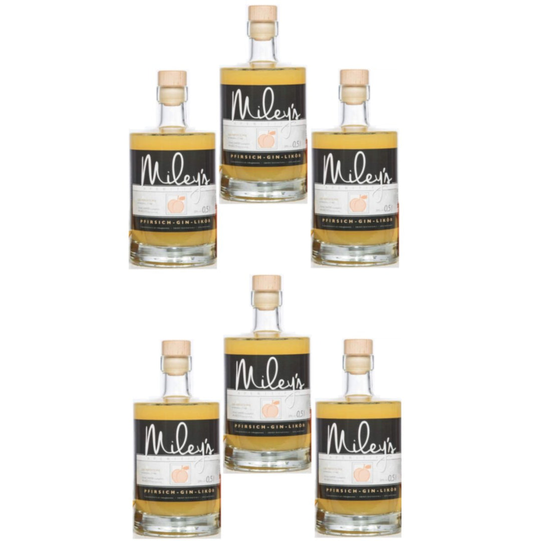 PlanBar Miley's Pfirsich-Gin-Likör (6 x 0,5l) - Versanel -