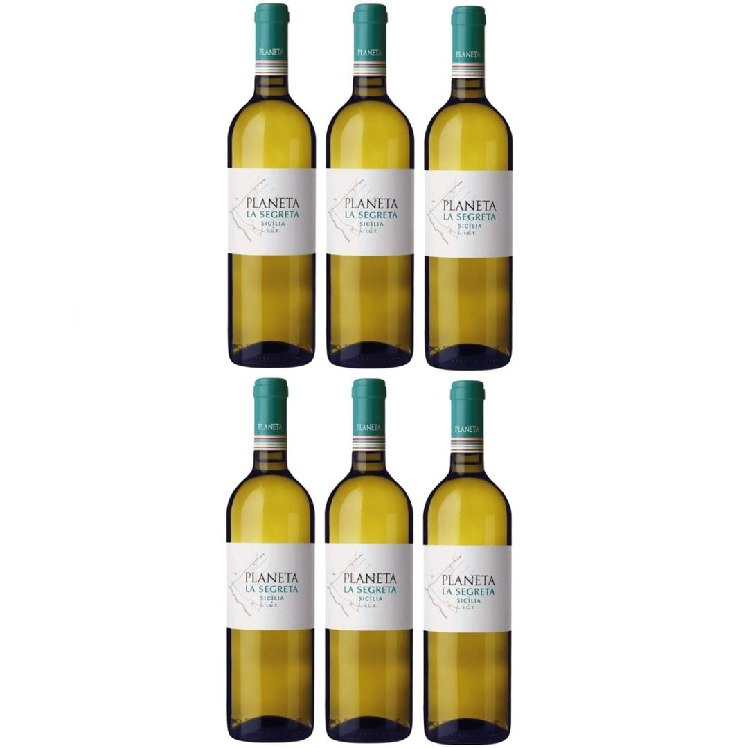 Planeta La Segreta il Bianco Sicilia DOC Weißwein Wein Trocken Italien (6 x 0,75l) - Versanel -