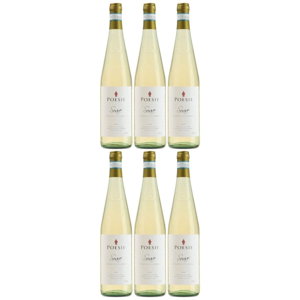 Poesie Soave DOC Weißwein Wein trocken Italien (6 x 0,75l) - Versanel -