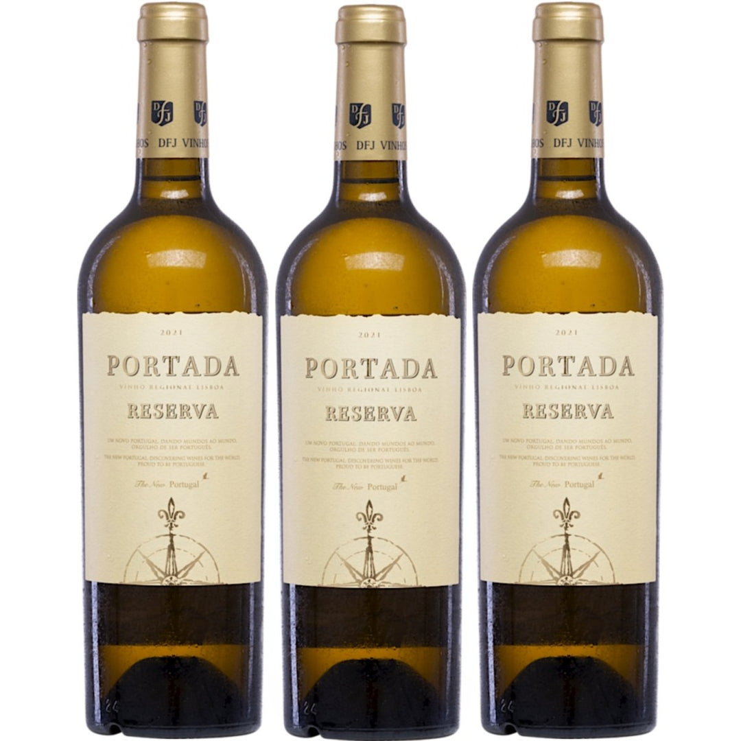 Portada Reserva Branco DFJ Vinhos Weißwein Wein trocken vegan Portugal (3 Flaschen) - Versanel -