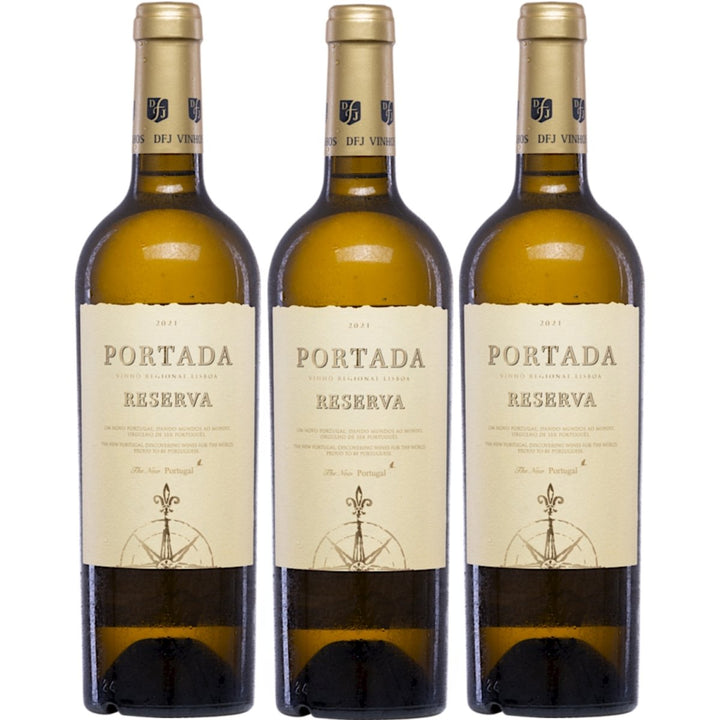 Portada Reserva Branco DFJ Vinhos Weißwein Wein trocken vegan Portugal (3 Flaschen) - Versanel -