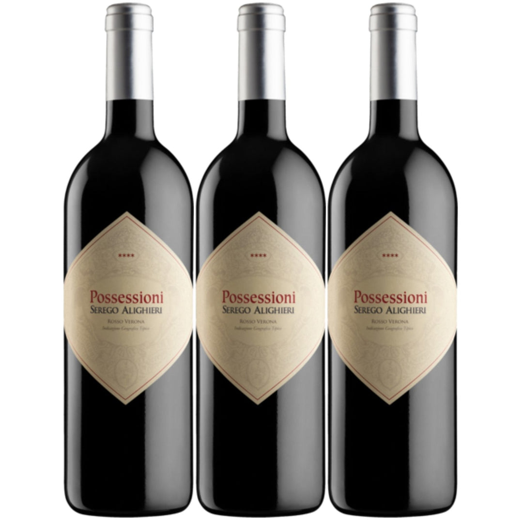 Possessioni Rosso Rosso del Veronese Rotwein italienischer Wein trocken IGT Italien (3 x 0.75l) - Versanel -