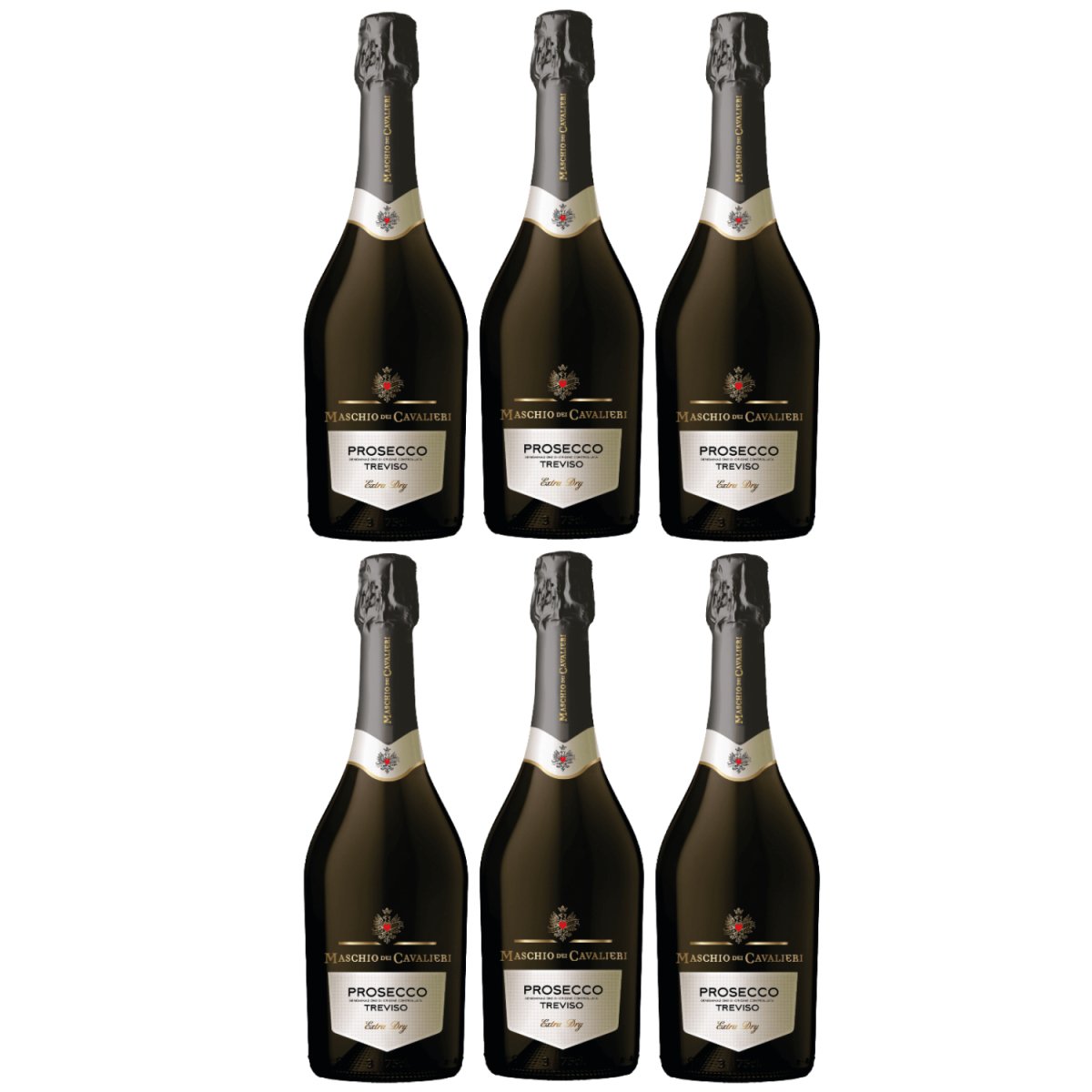 Prosecco Maschio dei Cavalieri Treviso DOC Spumante Extra Dry Italien (6 x 0,75l) - Versanel -