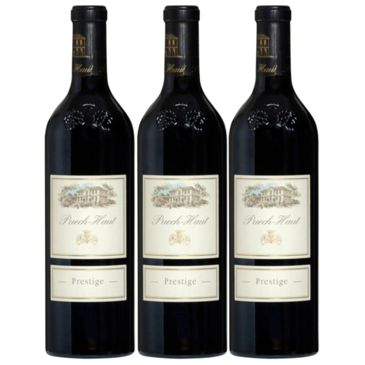 Puech-Haut Prestige Rouge Languedoc AOP Rotwein Wein trocken Frankreich (3 x 0.75l) - Versanel -