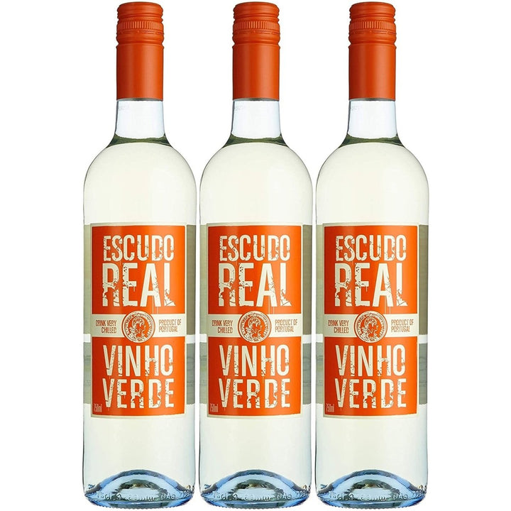 Quinta da Lixa Vinho Verde Escudo Real Weißwein Wein halbtrocken Portugal (3 x 0.75l) - Versanel -
