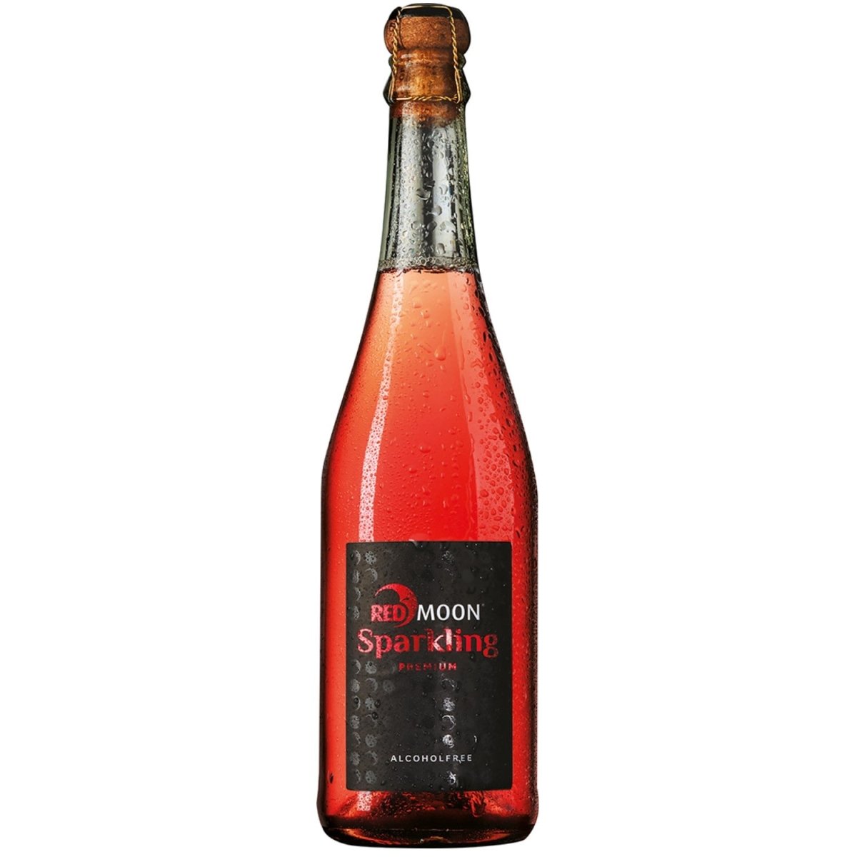 Red Moon Sparkling alkoholfreier Premium Apfel-Schaumwein 100% natürlich & alkoholfrei (1 x 0.75 l) - Versanel -