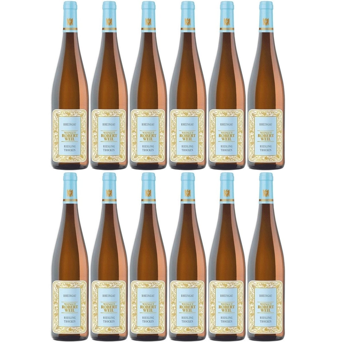 Robert Weil Rheingau Riesling Weißwein Wein QbA trocken (12 x 0.75l) - Versanel -