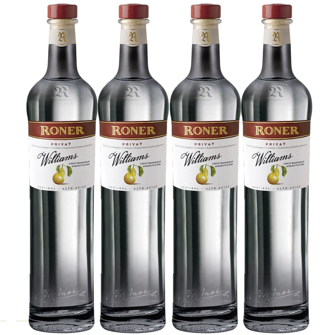 Roner Williams Privat Williamsbirnenbrand Obstbrand Italien (4 x 0.5l) - Versanel -