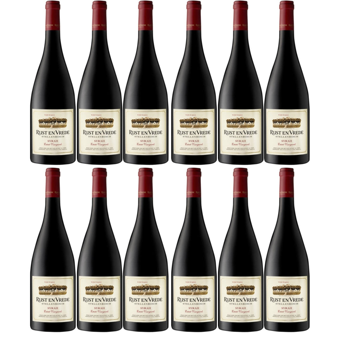 Rust en Vrede Estate Vineyards Syrah Stellenbosch Rotwein Wein trocken Südafrika (12 x 0.75l) - Versanel -