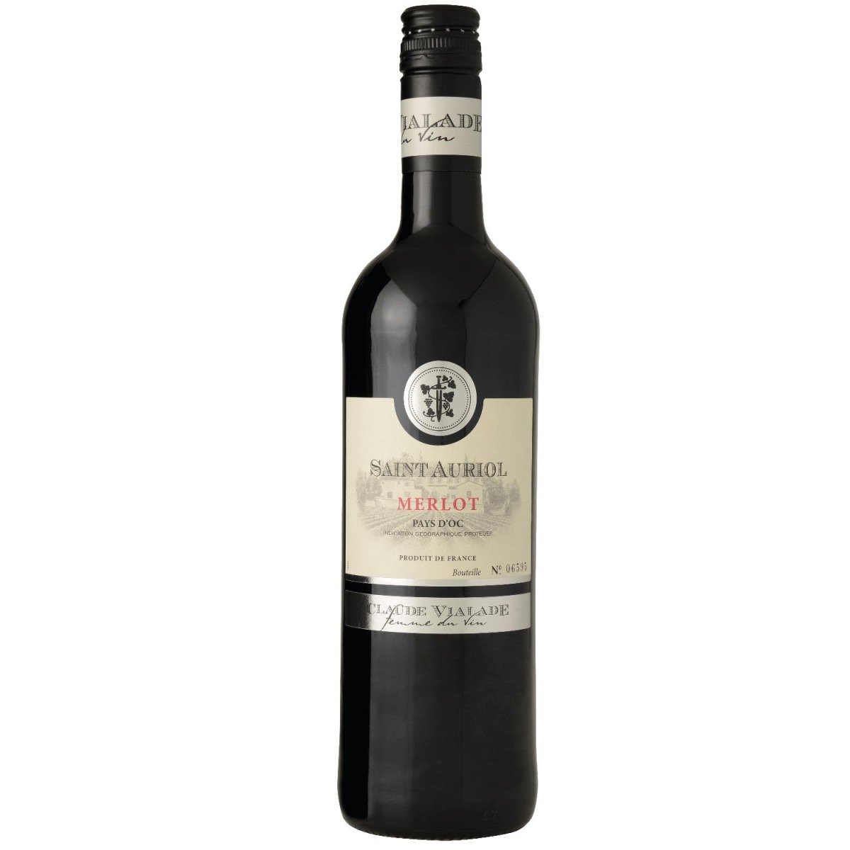 Saint Auriol Merlot Pays d'Oc IGP Rotwein Wein trocken Frankreich (6 x 0,75l) - Versanel -