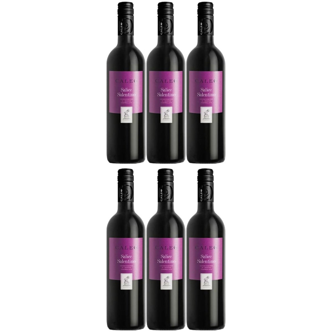 Salice Salentino Caleo Puglia DOC Rotwein Wein trocken Italien (6 x 0,75l) - Versanel -