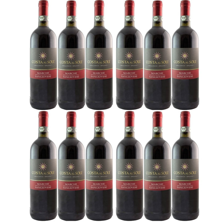 Sangiovese IGT Costa al Sole Rotwein Wein trocken Italien (12 x 0,75l) - Versanel -