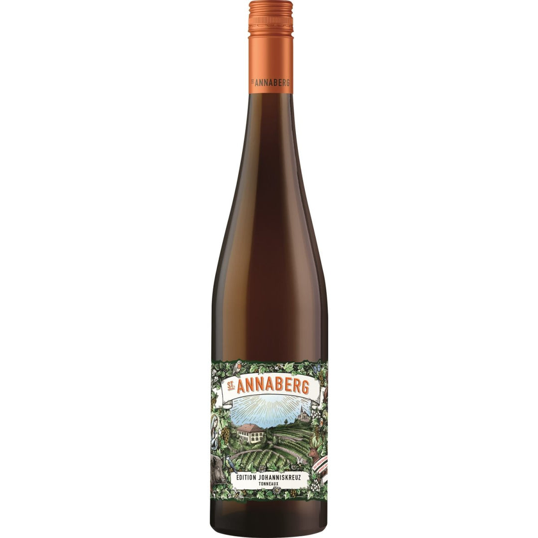 Sankt Annaberg Edition Johanniskreuz Lagencuvée aus dem Tonneaux Riesling trocken BIO Weißwein Wein Trocken Pfalz (1 x 0,75l) - Versanel -