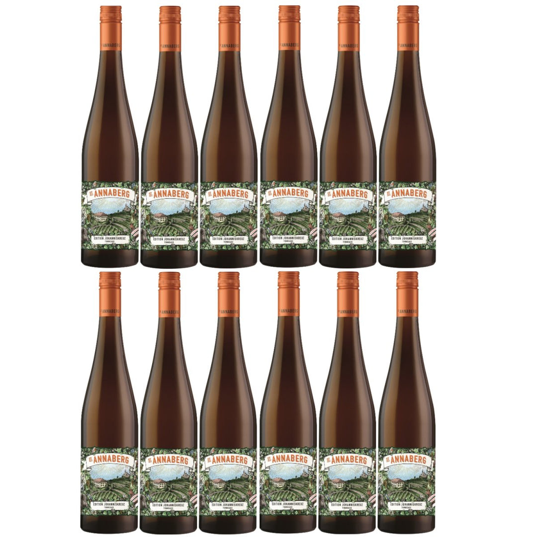 Sankt Annaberg Edition Johanniskreuz Lagencuvée aus dem Tonneaux Riesling trocken BIO Weißwein Wein Trocken Pfalz (12 x 0,75l) - Versanel -