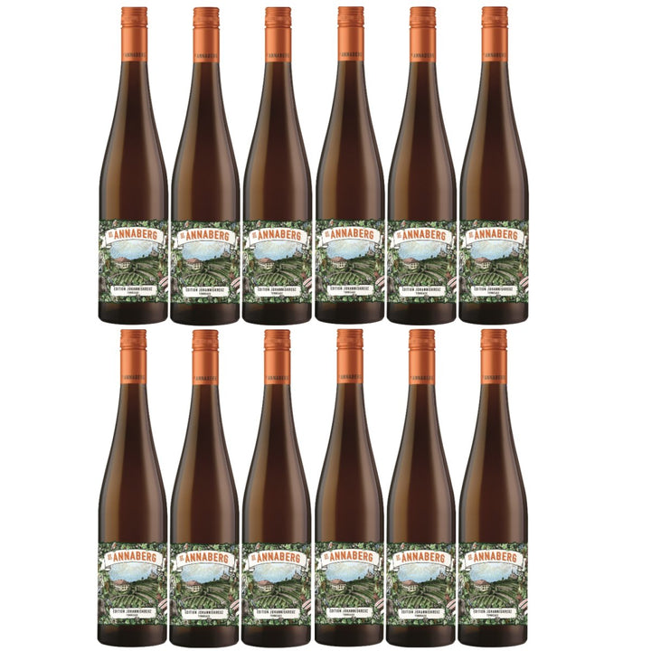 Sankt Annaberg Edition Johanniskreuz Lagencuvée aus dem Tonneaux Riesling trocken BIO Weißwein Wein Trocken Pfalz (12 x 0,75l) - Versanel -