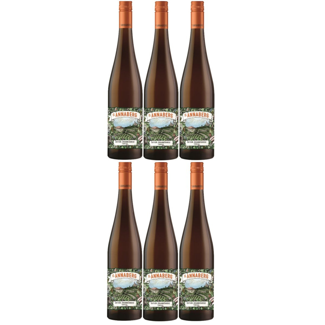 Sankt Annaberg Edition Johanniskreuz Lagencuvée aus dem Tonneaux Riesling trocken BIO Weißwein Wein Trocken Pfalz (6 x 0,75l) - Versanel -