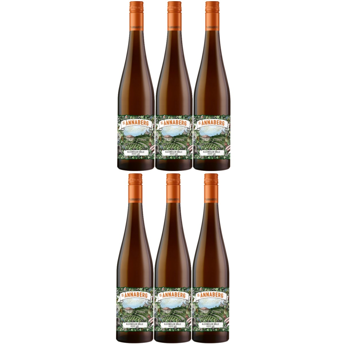 Sankt Annaberg Gleisweiler Hölle Alte Reben Riesling trocken BIO Weißwein Wein Trocken Pfalz (6 x 0,75l) - Versanel -