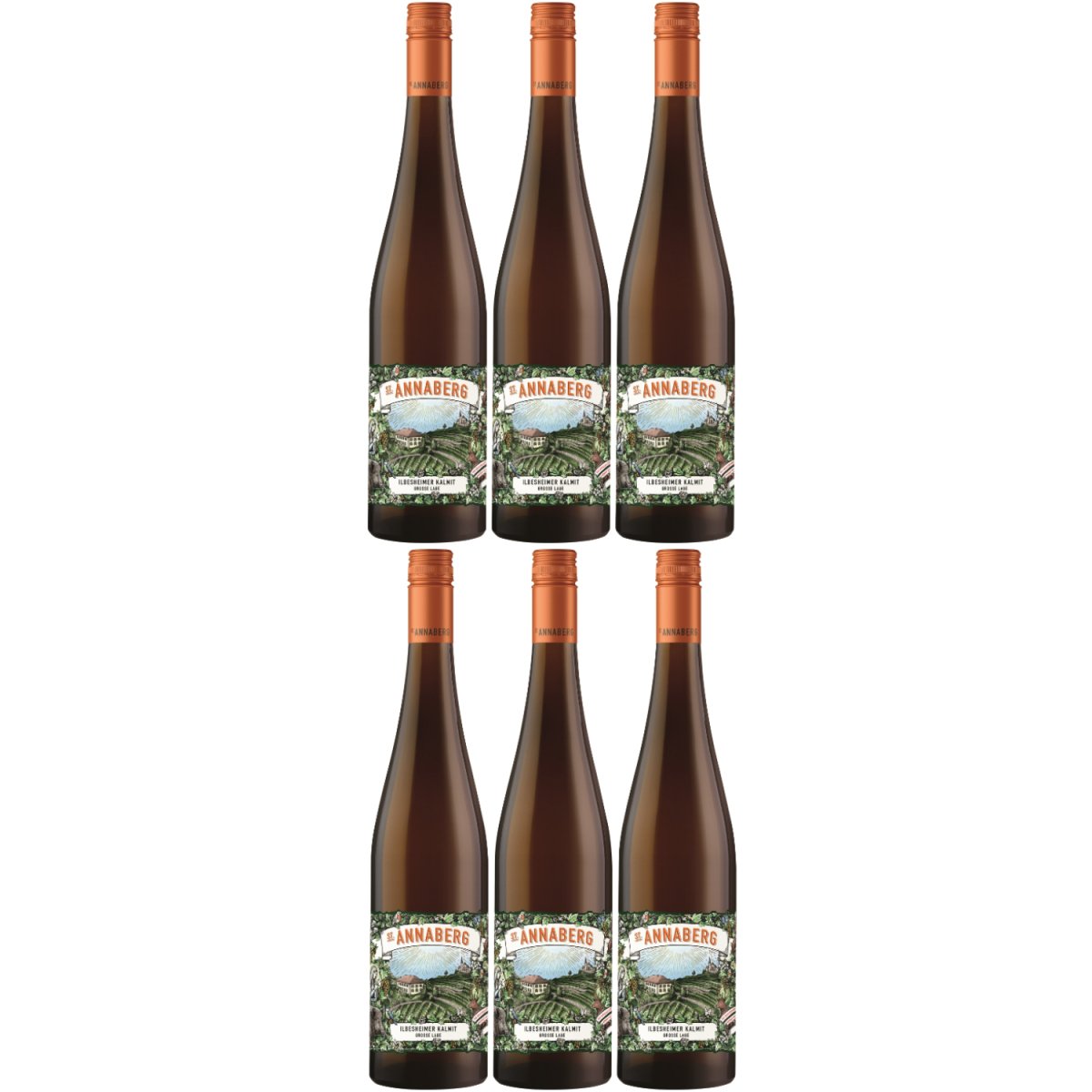 Sankt Annaberg Ilbesheimer Kalmit Grosse Lage Riesling trocken BIO Weißwein Wein Trocken Pfalz (6 x 0,75l) - Versanel -