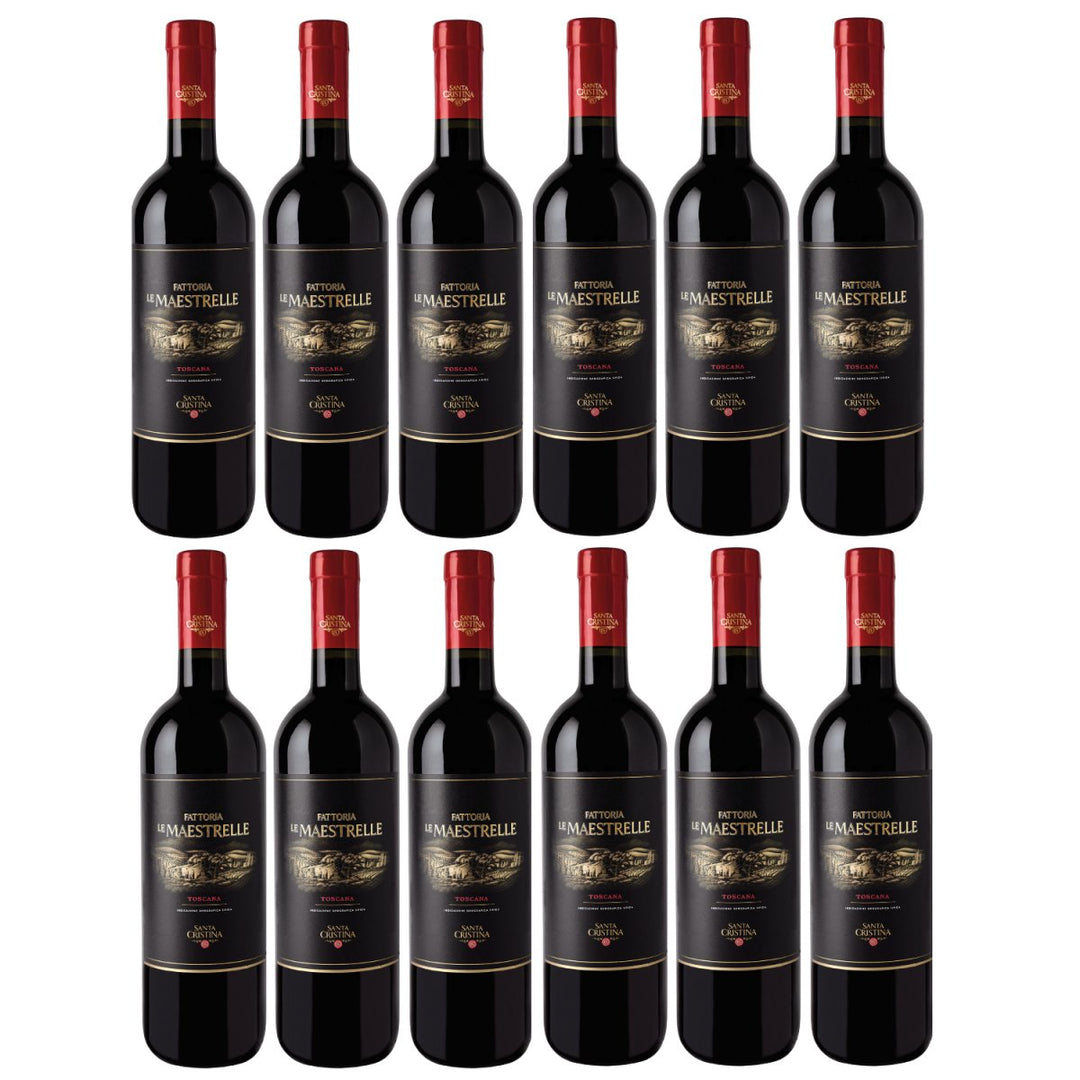 Santa Cristina Le Maestrelle Toscana IGT Rotwein Wein Trocken Italien (12 x 0,75l) - Versanel -
