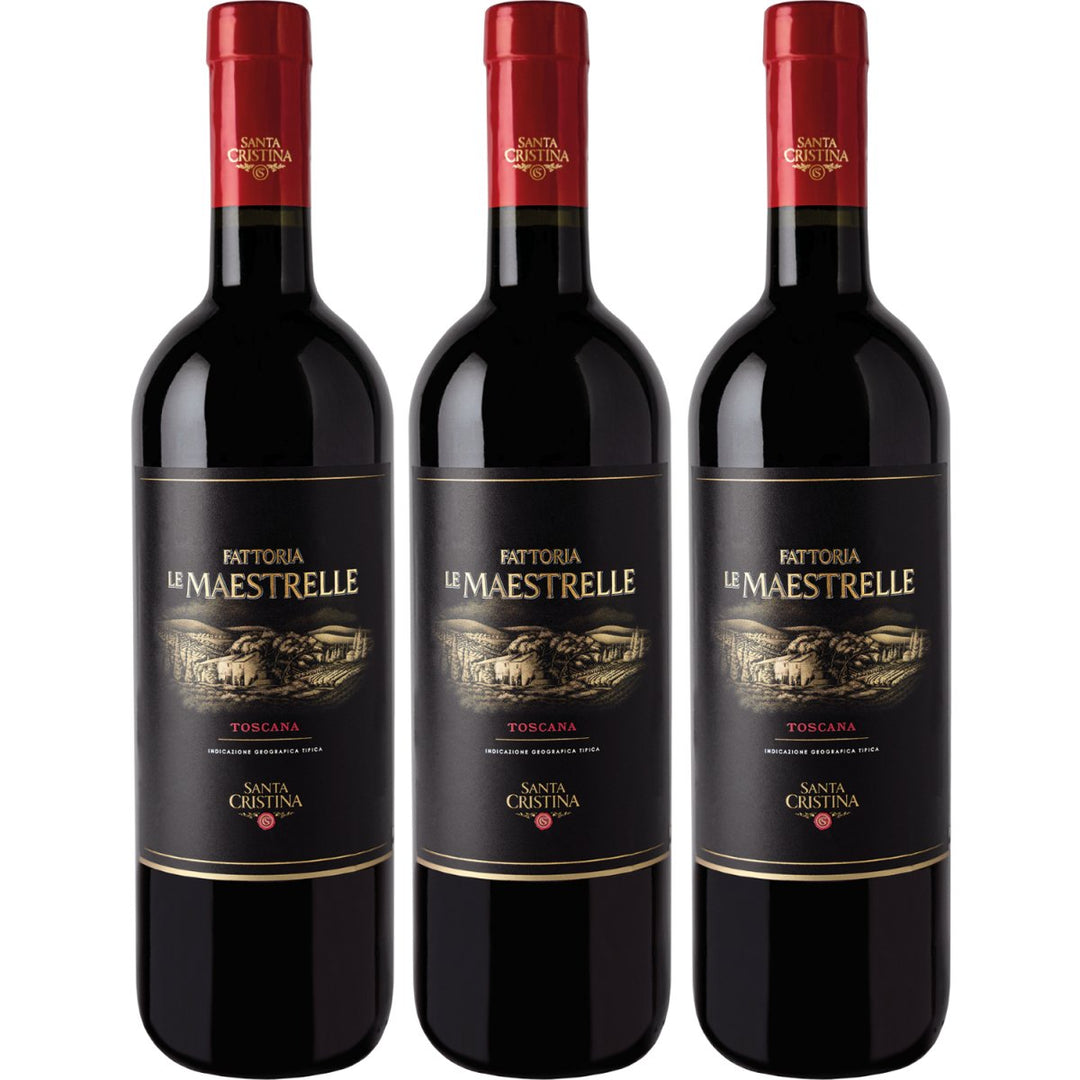 Santa Cristina Le Maestrelle Toscana IGT Rotwein Wein Trocken Italien (3 x 0,75l) - Versanel -