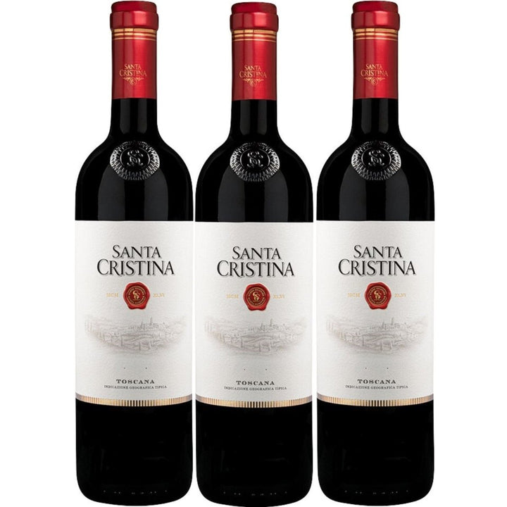 Santa Cristina Rosso Toscana IGT Rotwein Wein Trocken Italien (3 x 0,75l) - Versanel -