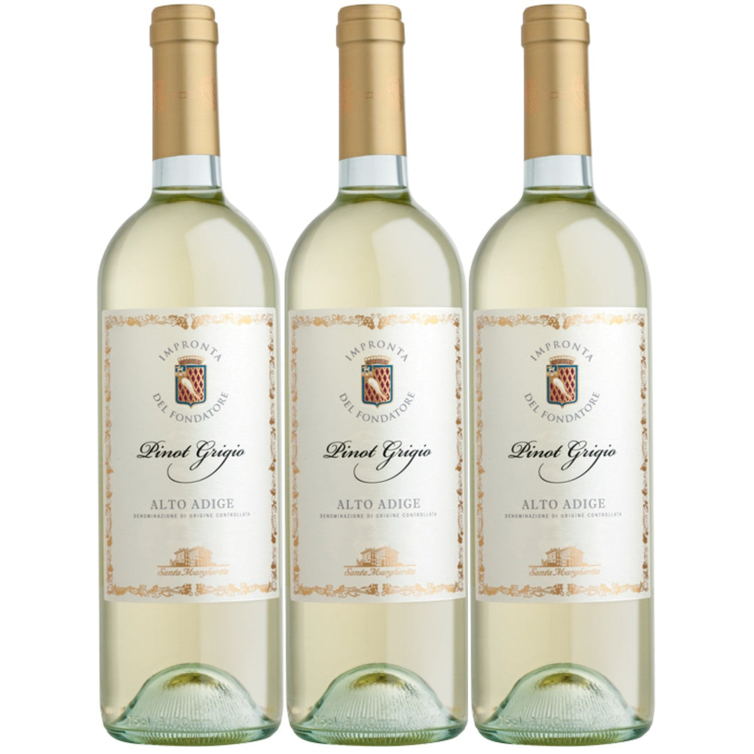 Santa Margherita Pinot Grigio Valdadige DOC Weißwein Wein trocken Italien (3 x 0,75l) - Versanel -
