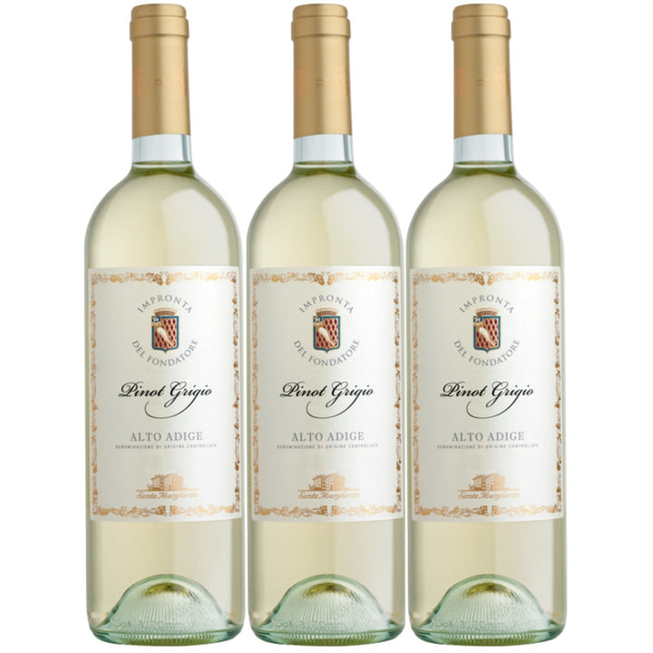 Santa Margherita Pinot Grigio Valdadige DOC Weißwein Wein trocken Italien (3 x 0,75l) - Versanel -