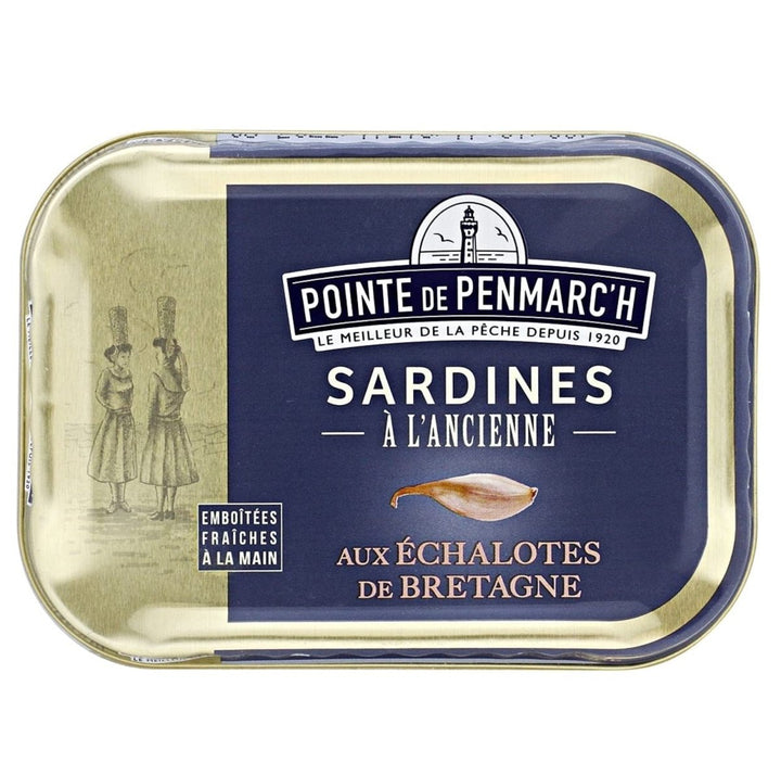 Sardinen in nativem Olivenöl Extra mit kandierter Schalotte aus der Bretagne 115 g von Pointe de Penmarc'h / Frankreich (6 x 115g) - Versanel -