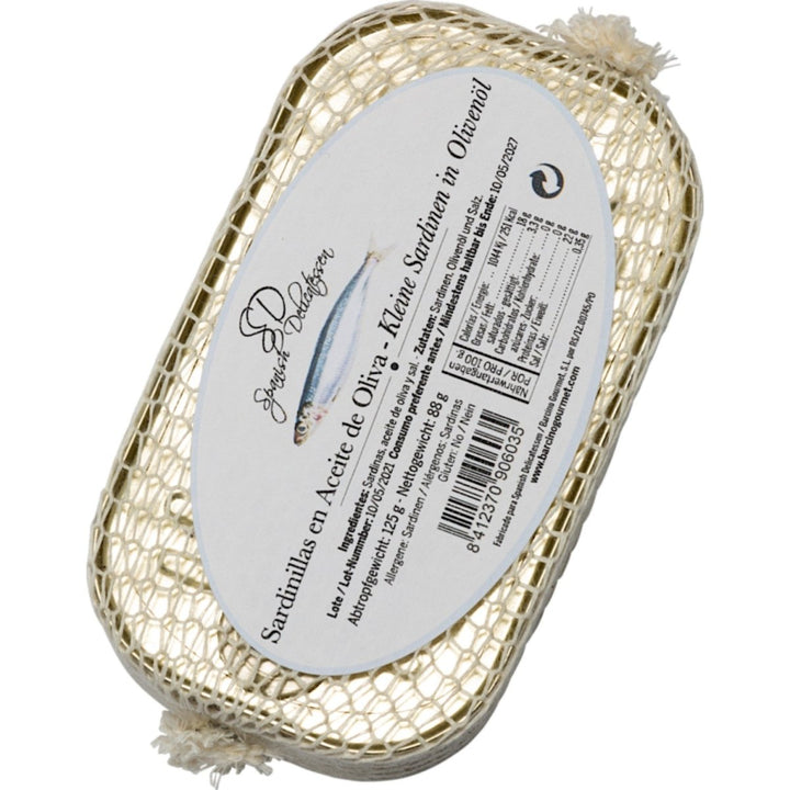 Sardinen in Olivenöl eingelegt 125 g / Sardinillas en Aceite de Oliva / Ölsardinen (6 x 125 g) - Versanel -