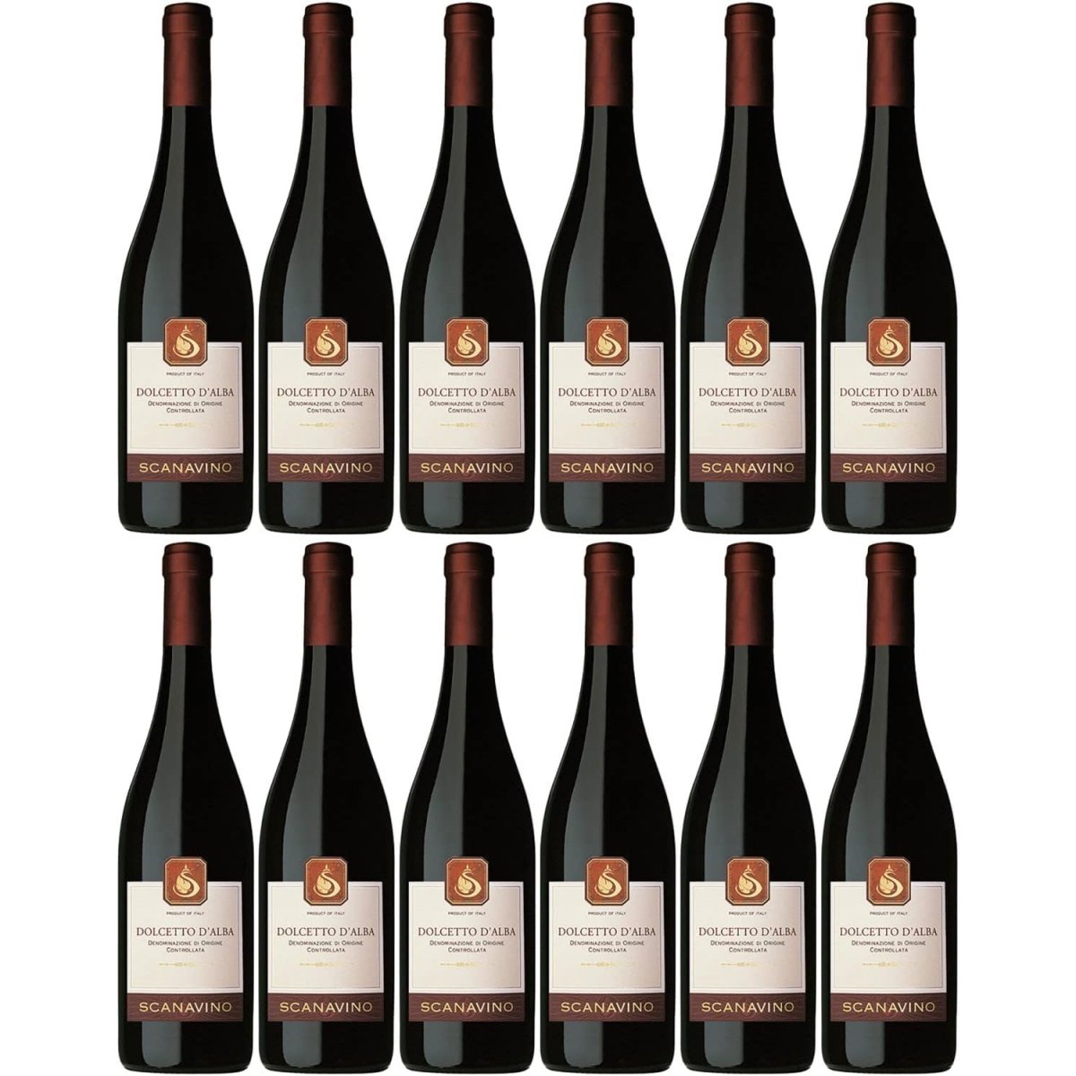 Scanavino Dolcetto d'Alba DOC Rotwein Wein trocken Italien (12 x 0,75l) - Versanel -