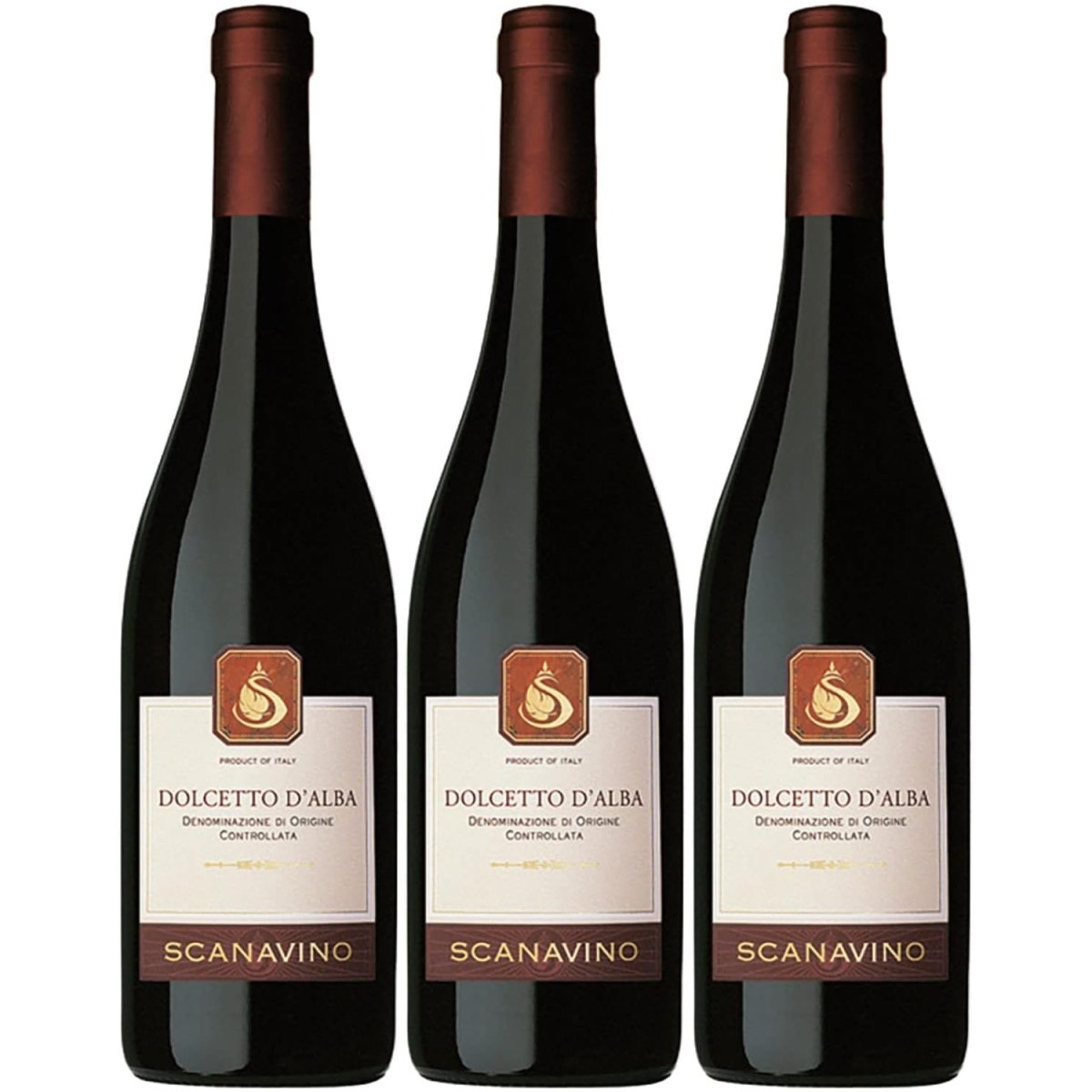 Scanavino Dolcetto d'Alba DOC Rotwein Wein trocken Italien (3 x 0,75l) - Versanel -