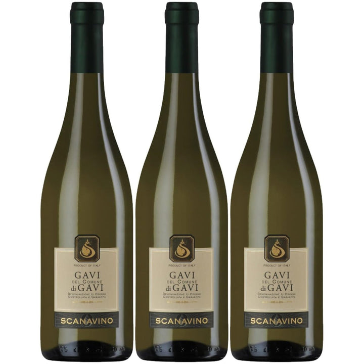 Scanavino Gavi DOCG Weißwein Wein trocken Italien (3 x 0,75l) - Versanel -