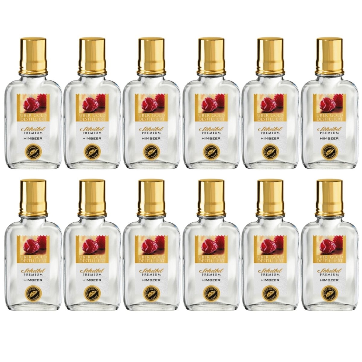 Scheibel Premium Himbeer Geist Edelbrand (12 x 0.1 Liter) - Versanel -