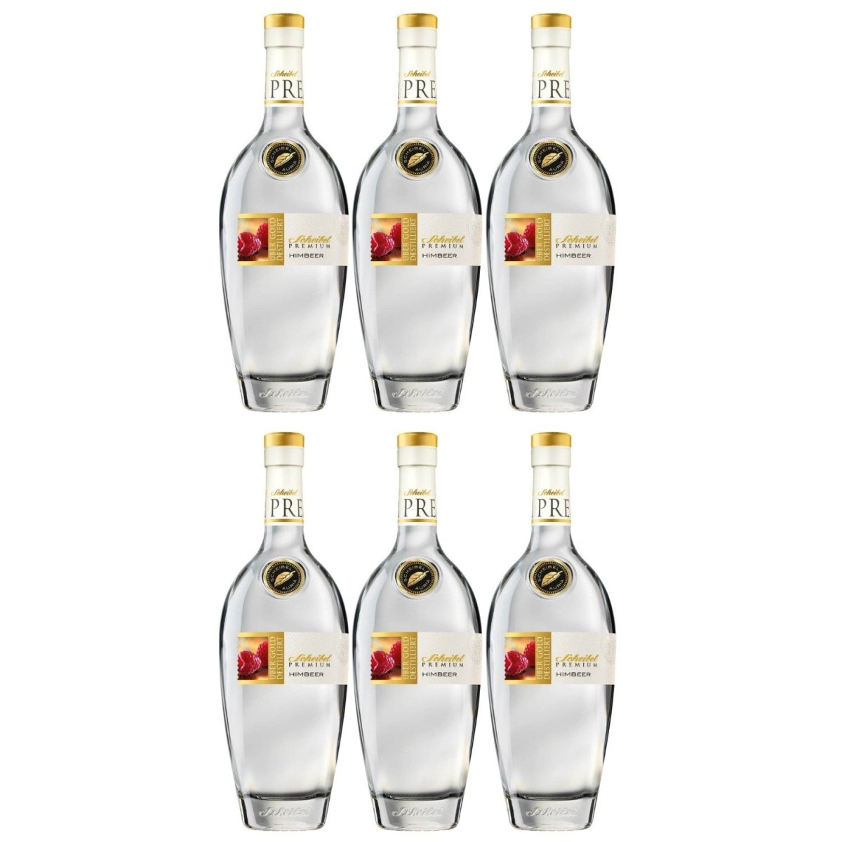 Scheibel Premium Himbeer Geist Edelbrand (6 x 0.7l) - Versanel -