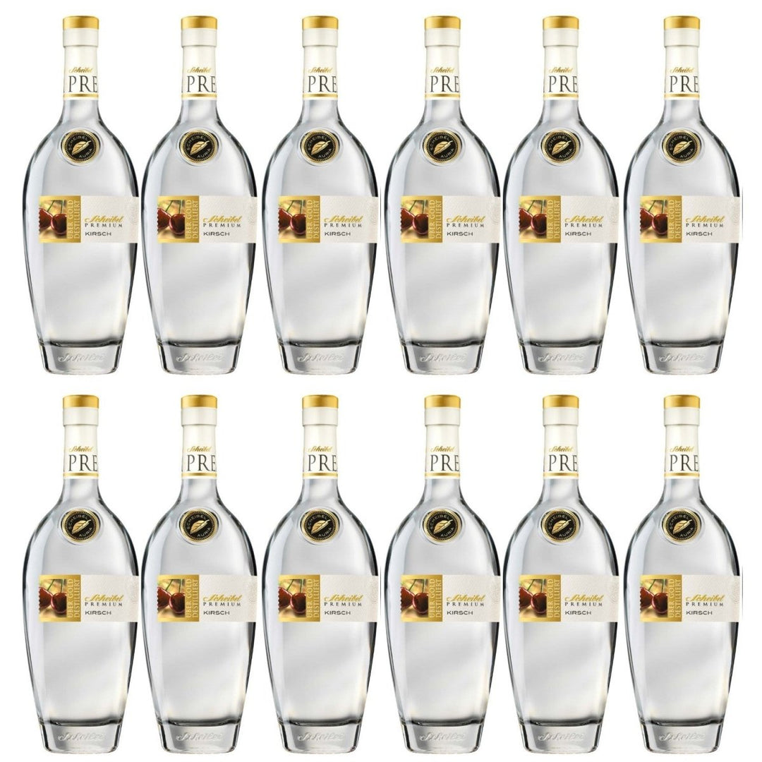 Scheibel Premium Kirsch Schwarzwälder Kirschwasser Edelbrand (12 x 0.35l) - Versanel -