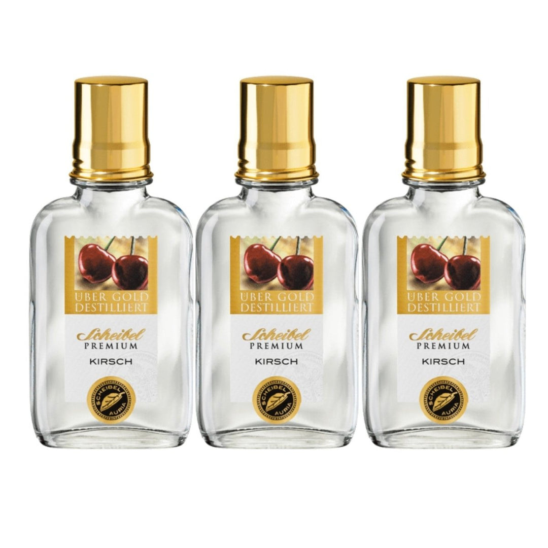 Scheibel Premium Kirsch Schwarzwälder Kirschwasser Edelbrand (3 x 0.1l) - Versanel -