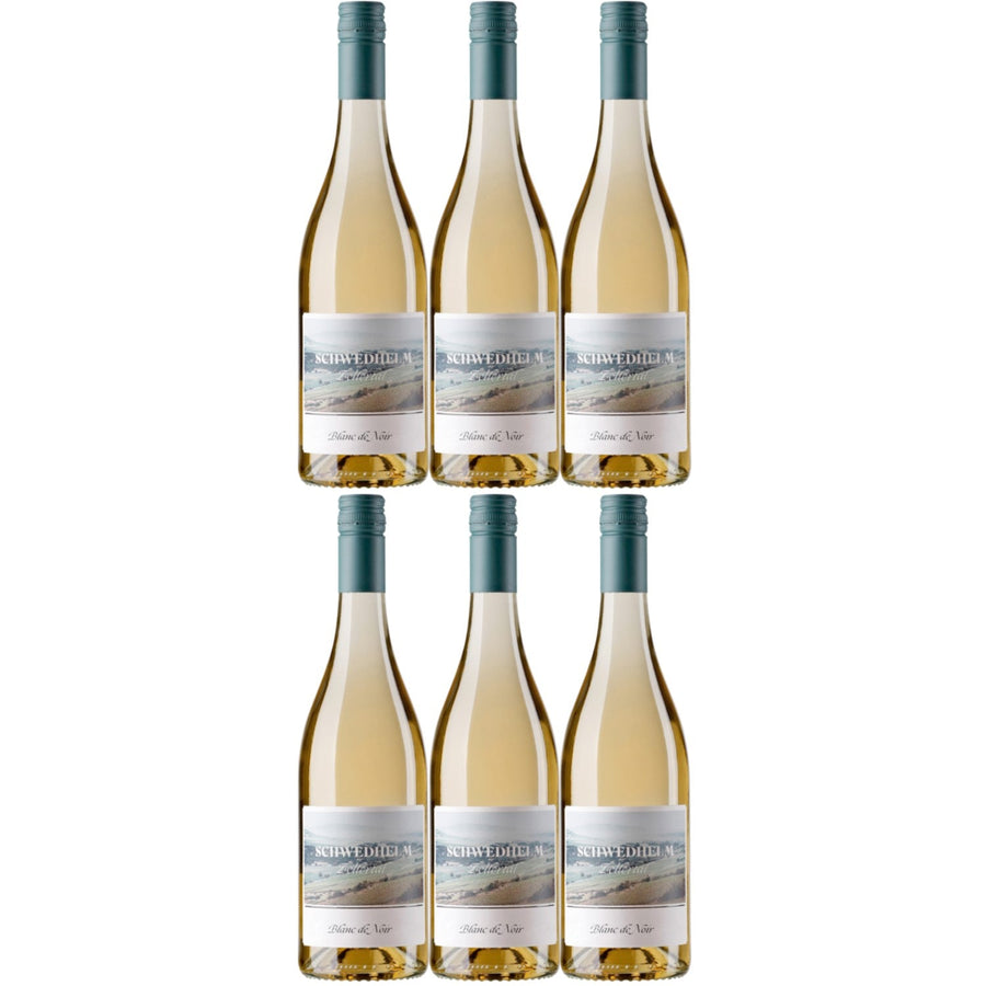 Schwedhelm Blanc de Noir Gutswein Weißwein Wein trocken QbA Deutschland (6 x 0.75l) - Versanel -