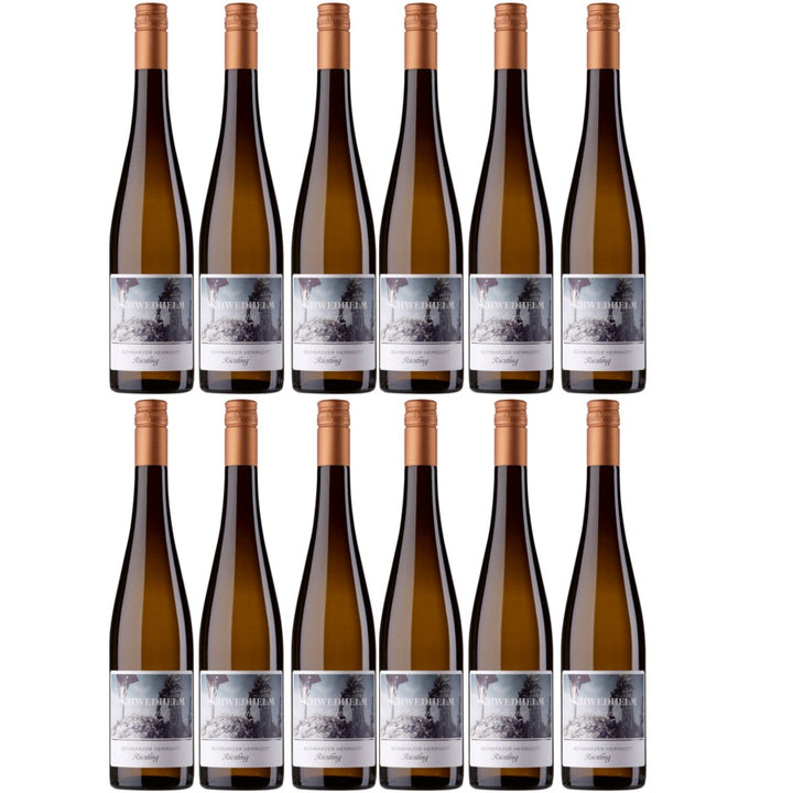 Schwedhelm Riesling Schwarzer Herrgott Große Lage Weißwein veganer Wein trocken Deutschland (12 x 0.75l) - Versanel -