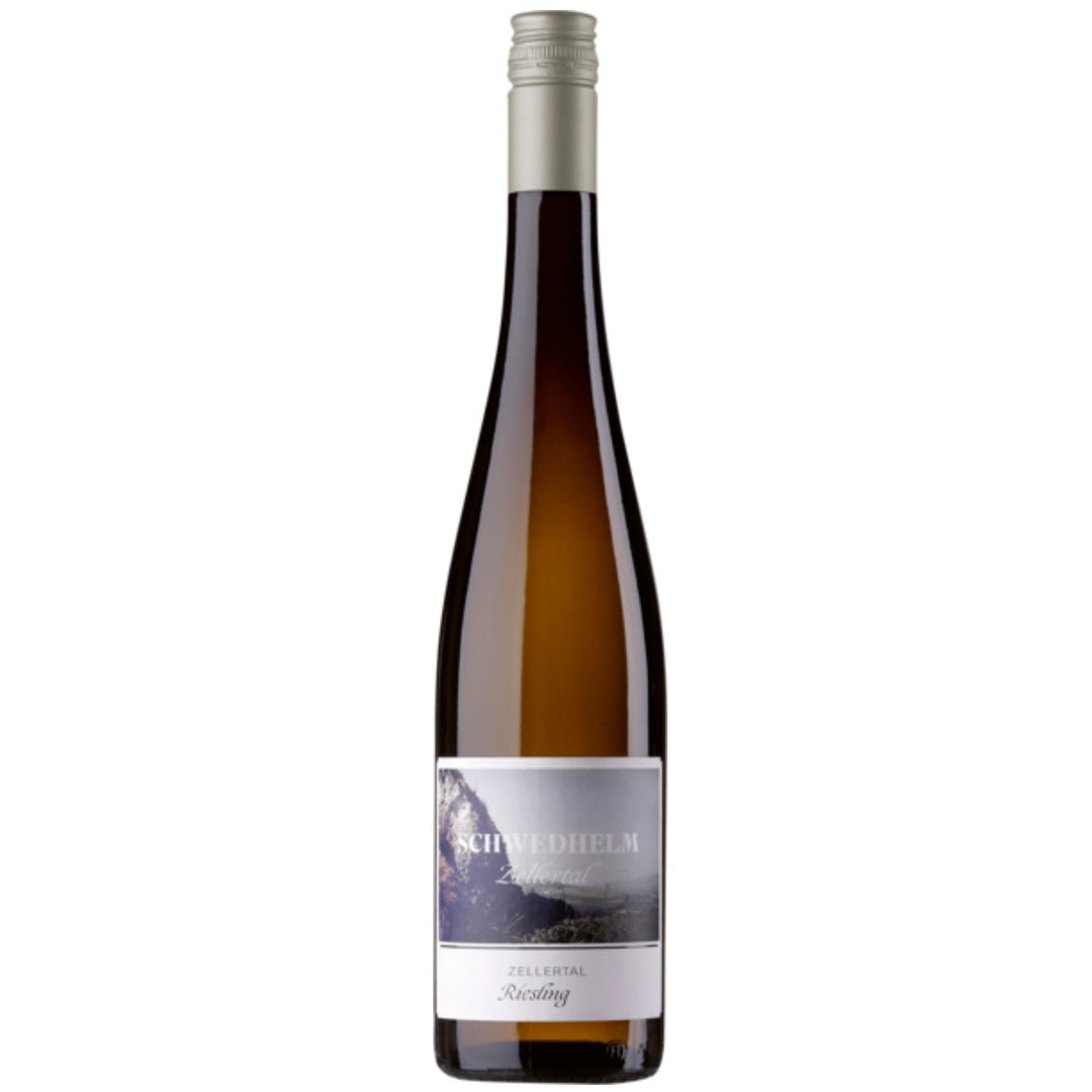 Schwedhelm Riesling Zellertal Weißwein veganer Wein trocken QbA Deutschland (12 x 0.75l) - Versanel -