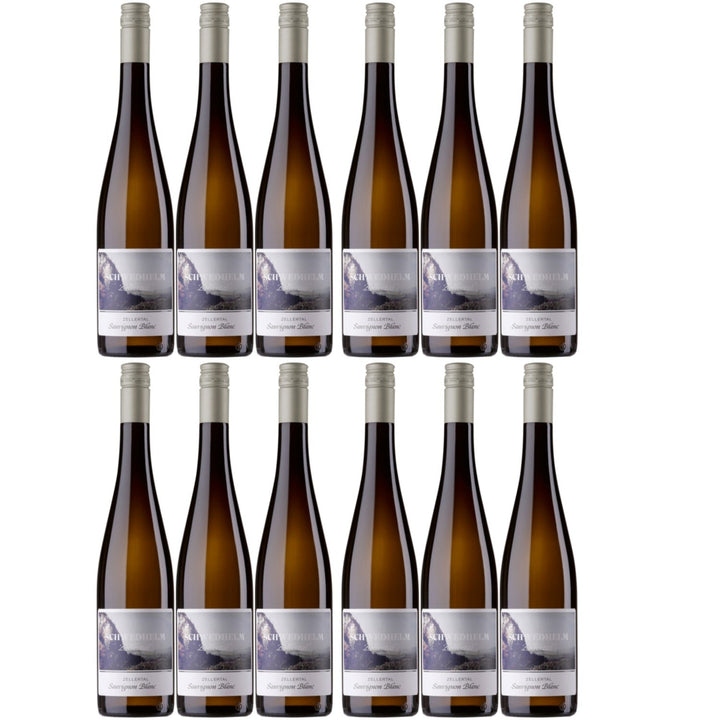 Schwedhelm Sauvignon Blanc Zellertal Weißwein veganer Wein trocken QbA Deutschland (12 x 0.75l) - Versanel -