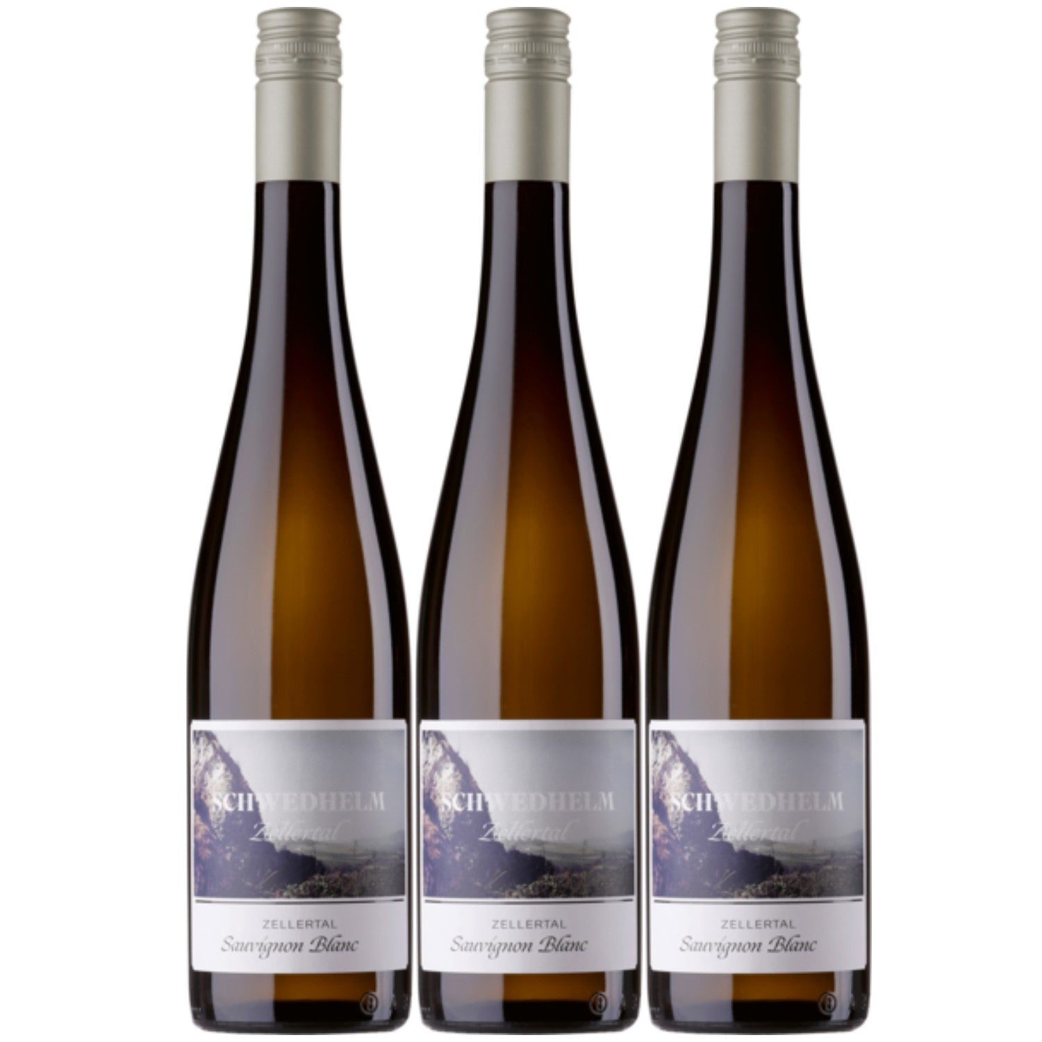 Schwedhelm Sauvignon Blanc Zellertal Weißwein veganer Wein trocken QbA Deutschland (3 x 0.75l) - Versanel -