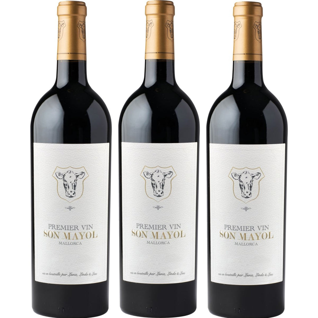 Son Mayol Premier Vin IGP Mallorca Rotwein Wein trocken Mallorca Spanien (3 x 0,75l) - Versanel -