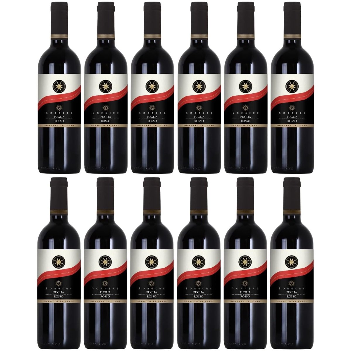 Sorgere dolce Rosso di Salento IGT Rotwein Wein lieblich Italien (12 x 0,75l) - Versanel -