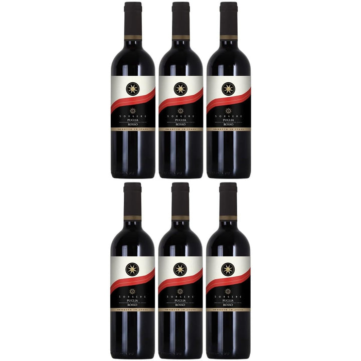 Sorgere dolce Rosso di Salento IGT Rotwein Wein lieblich Italien (6 x 0,75l) - Versanel -