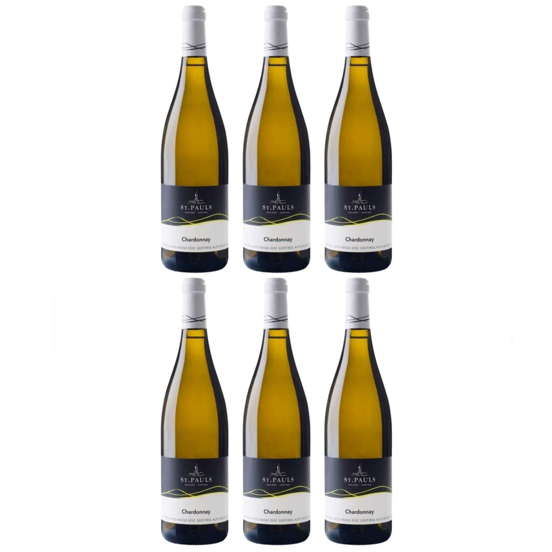 St. Pauls Chardonnay Alto Adige DOC Südtiroler Weißwein Wein trocken (6 x 0.75l) - Versanel -