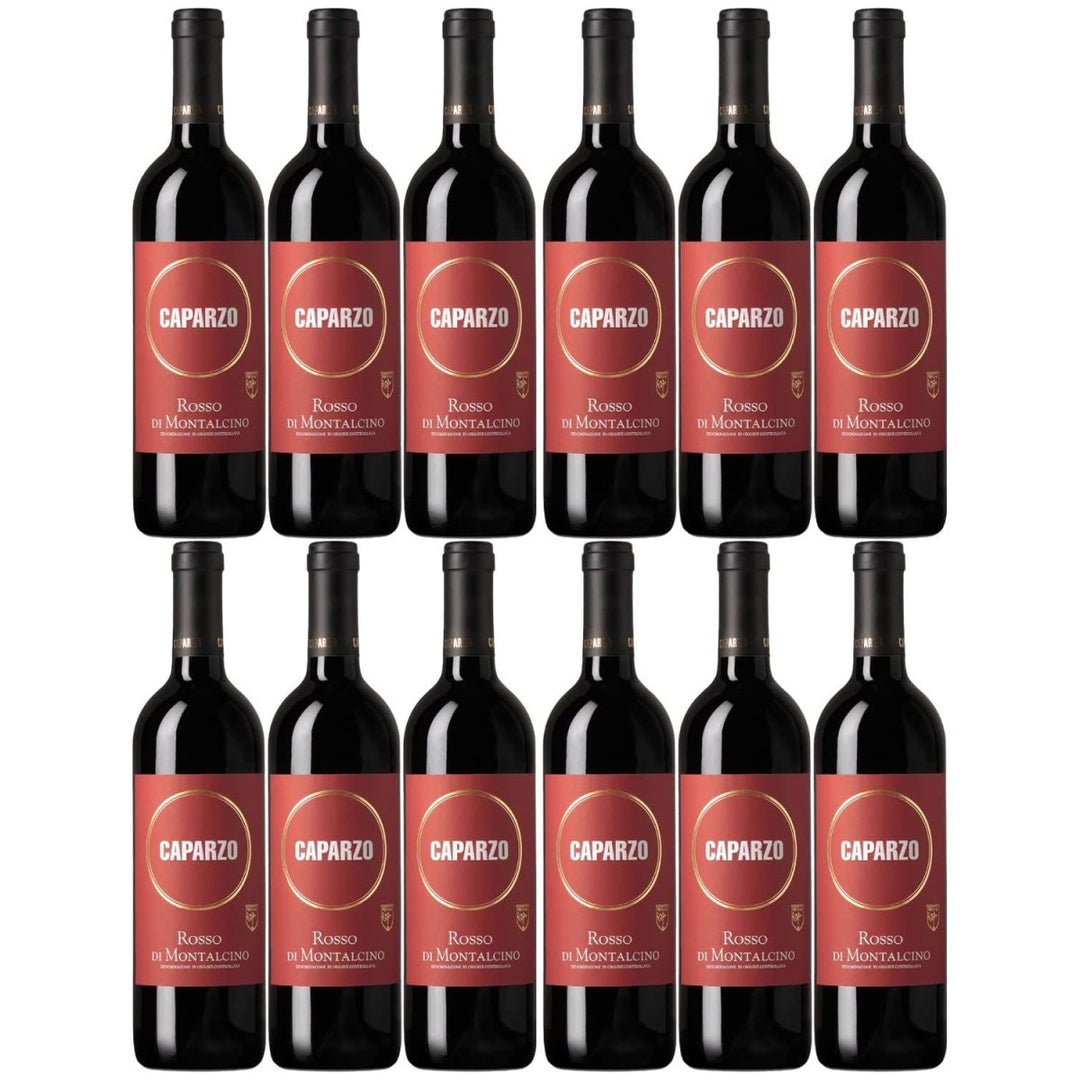 Tenuta Caparzo Rosso di Montalcino DOC Rotwein Wein trocken Italien (12 x 0,75l) - Versanel -