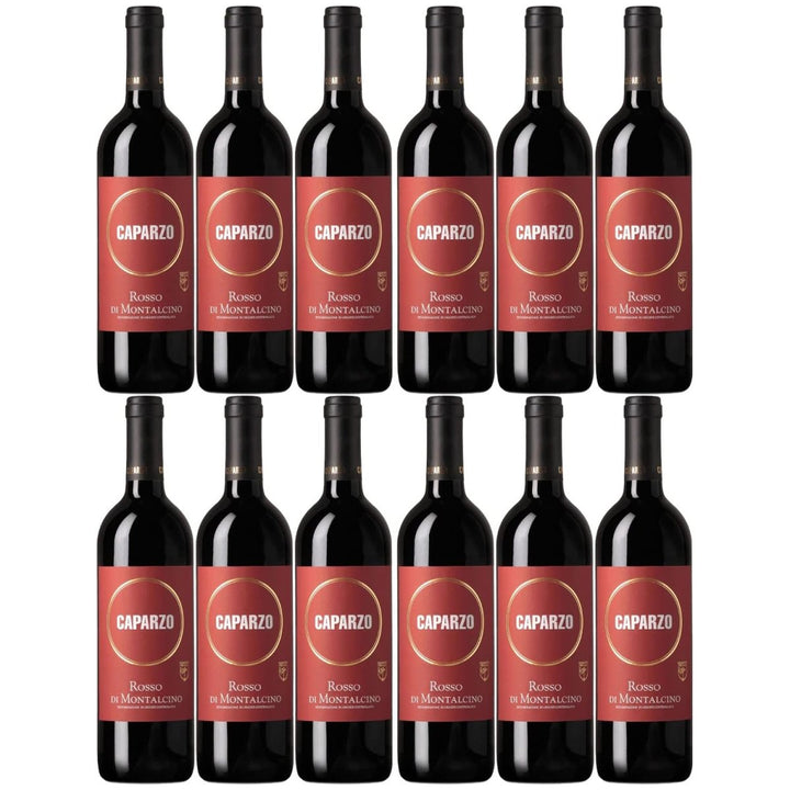 Tenuta Caparzo Rosso di Montalcino DOC Rotwein Wein trocken Italien (12 x 0,75l) - Versanel -