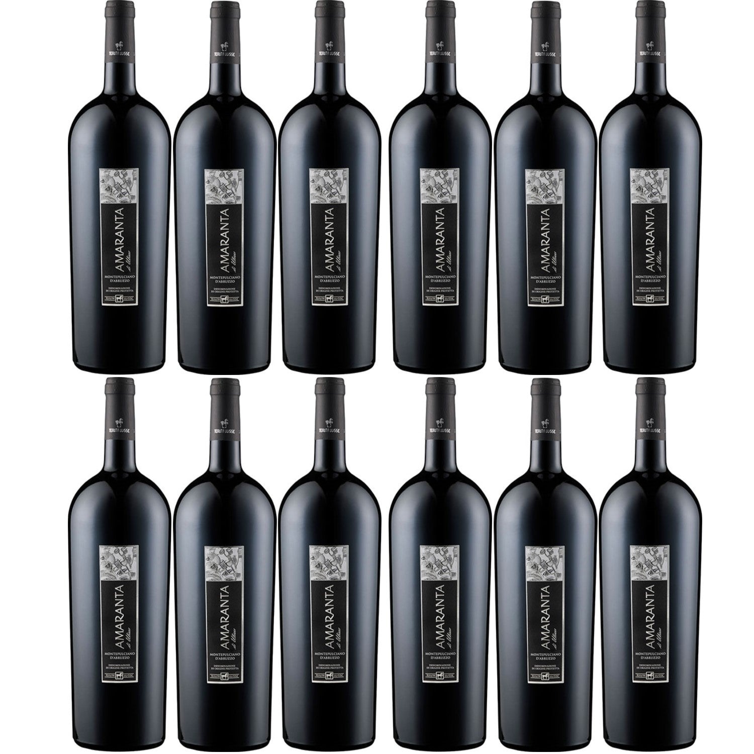 Tenuta Ulisse AMARANTA Montepulciano d'Abruzzo Magnum - Rotwein Wein Trocken DOP Italien (12 x 1.5l) - Versanel -
