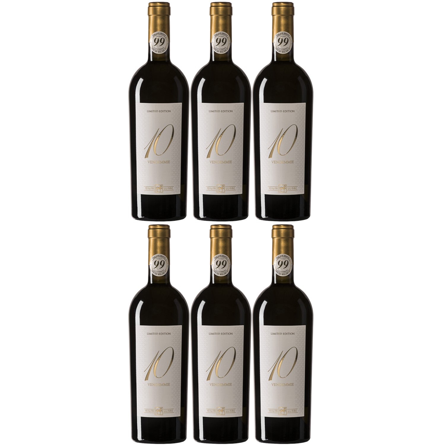 Tenuta Ulisse DIECI VENDEMMIE NV Bianco Weißwein Wein Trocken DOP Italien (6 x 0.75l) - Versanel -